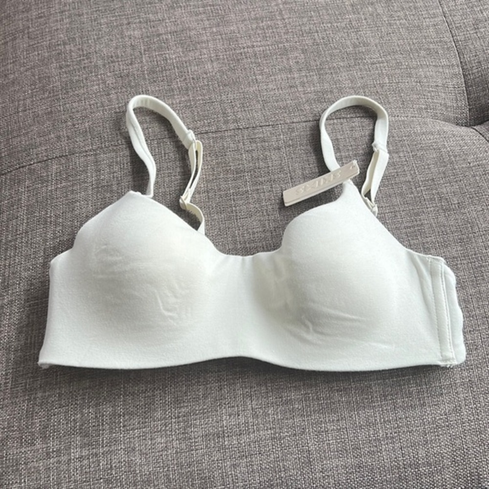Skims Stretch Cotton Padded Bralette - Picture 7 of 12